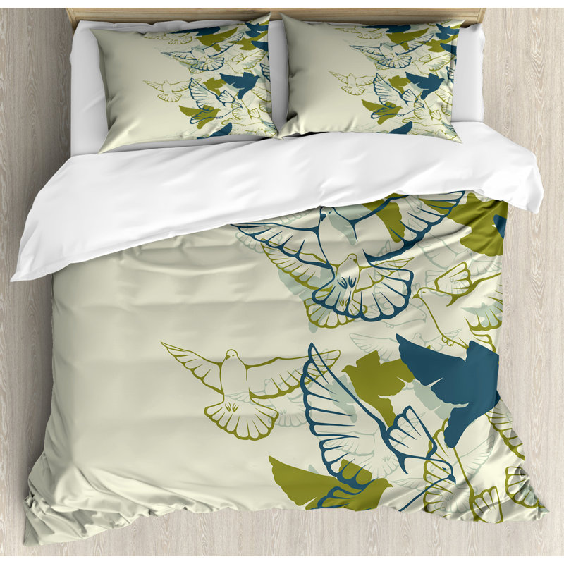 East Urban Home Birds Duvet Cover Set Wayfair